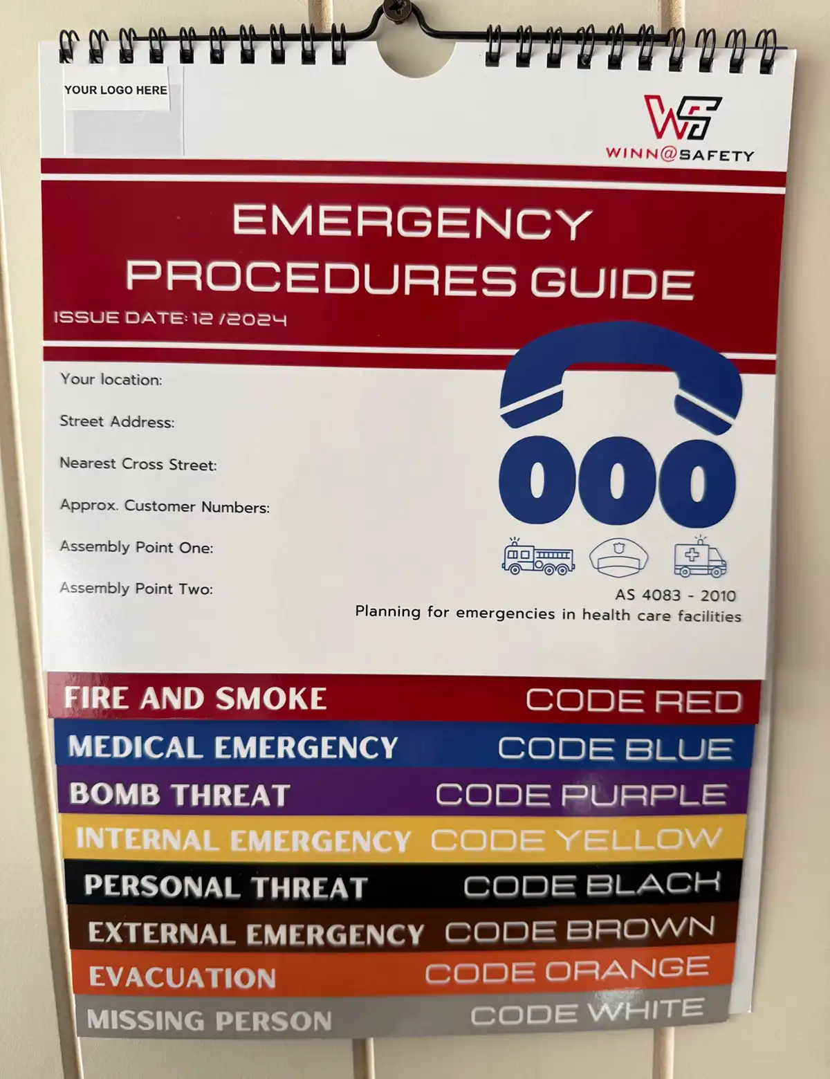 Winn @ Safety - Emergency Flip Charts